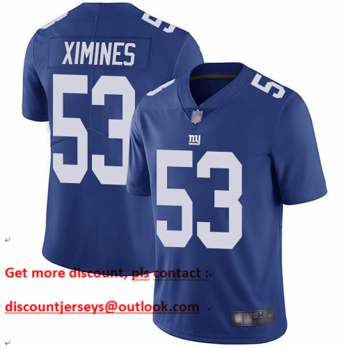 Giants #53 Oshane Ximines Royal Blue Team Color Men's Stitched Football Vapor Untouchable Limited Jersey