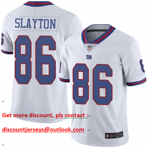 Giants #86 Darius Slayton White Men's Stitched Football Limited Rush Jersey