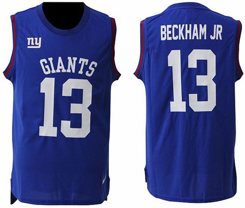 Nike Giants #13 Odell Beckham Jr Royal Blue Team Color Men's Stitched NFL Limited Tank Top Jersey Nike Giants #13 Odell Beckham Jr Royal Blue Team Color Men's Stitched NFL Limited Tank Top Jersey