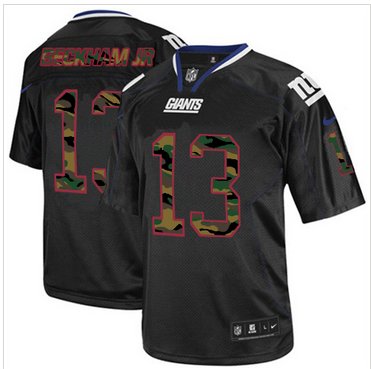NEW New York Giants #13 Odell Beckham Jr Lights Out Grey Elite NFL Jersey (1)