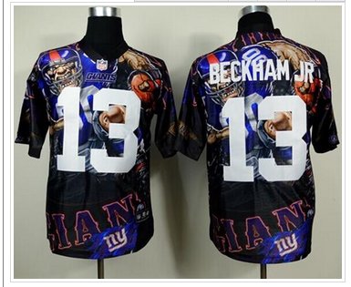 NEW Giants #13 Odell Beckham Jr Team Color Men's Stitched NFL Elite Fanatical Version Jersey NEW Giants #13 Odell Beckham Jr Team Color Men's Stitched NFL Elite Fanatical Version Jersey