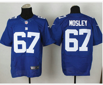 New York Giants #67 Brandon Mosley Royal Blue Team Color NFL Elite Jersey New York Giants #67 Brandon Mosley Royal Blue Team Color NFL Elite Jersey