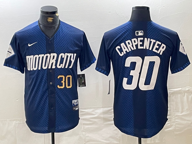 Men's Detroit Tigers #30 Kerry Carpenter 2024 Navy City Connect Cool Base Limited Stitched Jersey 3 Men's Detroit Tigers #30 Kerry Carpenter 2024 Navy City Connect Cool Base Limited Stitched Jersey 3