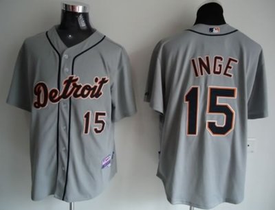 MLB Jerseys Detroit DET Tigers 15# Inge gray