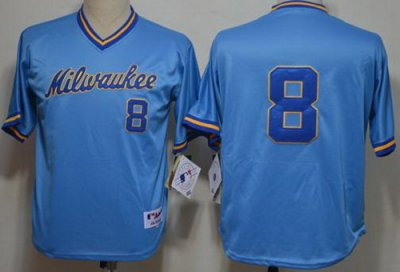 Milwaukee Brewers 8 Ryan Braun Blue MLB Jerseys Milwaukee Brewers 8 Ryan Braun Blue MLB Jerseys