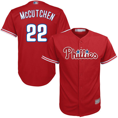 Phillies #22 Andrew McCutchen Red New Cool Base Stitched Baseball Jersey Phillies #22 Andrew McCutchen Red New Cool Base Stitched Baseball Jersey
