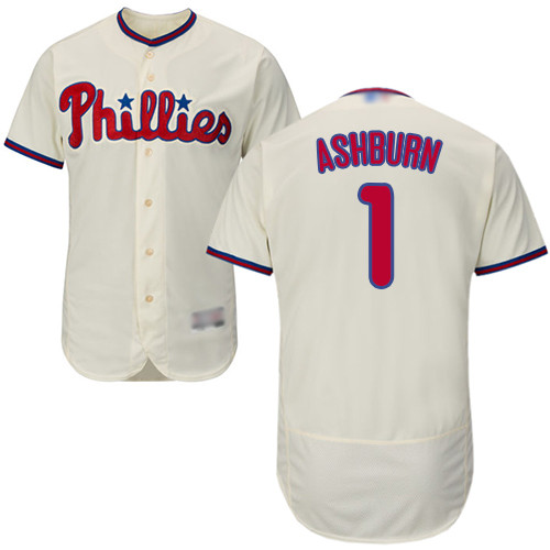Phillies #1 Richie Ashburn Cream Flexbase Authentic Collection Stitched Baseball Jersey Phillies #1 Richie Ashburn Cream Flexbase Authentic Collection Stitched Baseball Jersey