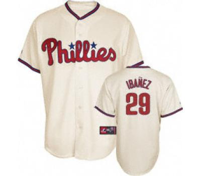 Philadelphia Phillies 29 Ibanez cream Philadelphia Phillies 29 Ibanez cream