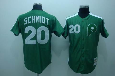 mlb philadelphia phillies #20 schmidt m&n green mlb philadelphia phillies #20 schmidt m&n green