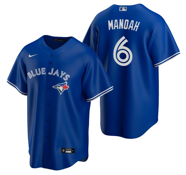 Men's Toronto Blue Jays #6 Alek Manoah Royal Cool Base Stitched Jersey Men's Toronto Blue Jays #6 Alek Manoah Royal Cool Base Stitched Jersey