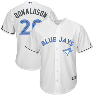 Men's Toronto Blue Jays Josh Donaldson Majestic White Father's Day Cool Base Replica Jersey Men's Toronto Blue Jays Josh Donaldson Majestic White Father's Day Cool Base Replica Jersey