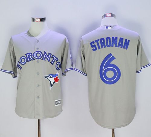 Blue Jays #6 Marcus Stroman Grey New Cool Base 40th Anniversary Stitched MLB Jersey Blue Jays #6 Marcus Stroman Grey New Cool Base 40th Anniversary Stitched MLB Jersey