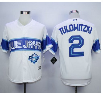 Toronto Blue Jays #2 Troy Tulowitzki White Exclusive New Cool Base Stitched MLB Jersey Toronto Blue Jays #2 Troy Tulowitzki White Exclusive New Cool Base Stitched MLB Jersey
