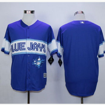 Toronto Blue Jays Blank Blue Exclusive New Cool Base Stitched MLB Jersey Toronto Blue Jays Blank Blue Exclusive New Cool Base Stitched MLB Jersey