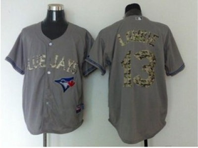 mlb jerseys toronto blue jays #13 lawrie grey(number camo) mlb jerseys toronto blue jays #13 lawrie grey(number camo)