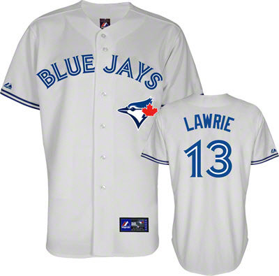 Brett #13 Lawrie Jersey Majestic White Toronto Blue Jays Jersey Brett #13 Lawrie Jersey Majestic White Toronto Blue Jays Jersey