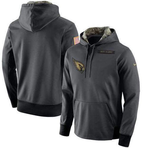 Men's Arizona Cardinals Nike Anthracite Salute to Service Player Performance Hoodie Men's Arizona Cardinals Nike Anthracite Salute to Service Player Performance Hoodie