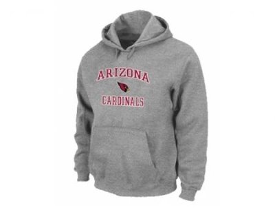 Arizona Cardinals Heart & Soul Pullover Hoodie Grey Arizona Cardinals Heart & Soul Pullover Hoodie Grey