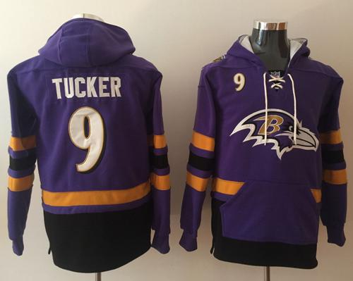 Nike Ravens #9 Justin Tucker Purple Black Name & Number Pullover NFL Hoodie Nike Ravens #9 Justin Tucker Purple Black Name & Number Pullover NFL Hoodie
