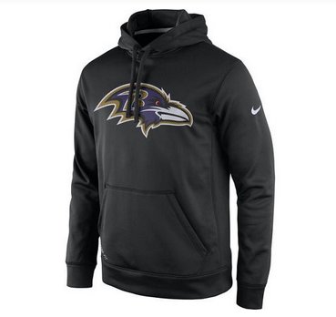 Men's Baltimore Ravens Nike Black Practice Performance Pullover Hoodie Men's Baltimore Ravens Nike Black Practice Performance Pullover Hoodie
