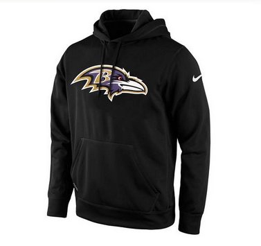 Men's Baltimore Ravens Nike Black KO Logo Essential Hoodie Men's Baltimore Ravens Nike Black KO Logo Essential Hoodie