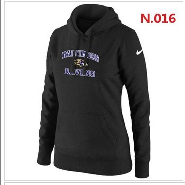 Women's NEW Baltimore Ravens Heart & Soul Pullover Hoodie Black