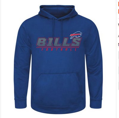Buffalo Bills Majestic Punt Return Pullover Hoodie Royal