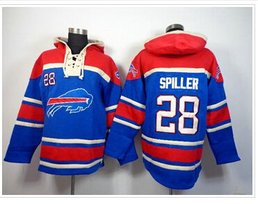 Buffalo Bills #28 C.J. Spiller Royal Blue Sawyer Hooded Sweatshirt NFL Hoodie Buffalo Bills #28 C.J. Spiller Royal Blue Sawyer Hooded Sweatshirt NFL Hoodie