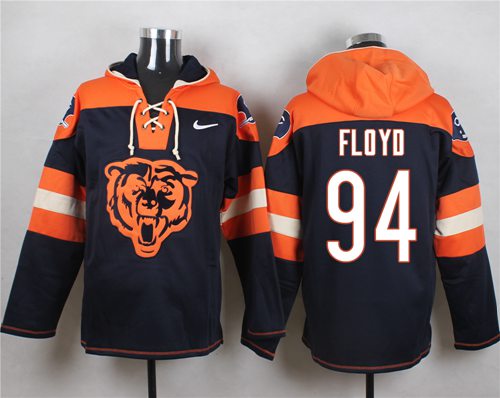 Nike Bears #94 Leonard Floyd Navy Blue Player Pullover NFL Hoodie Nike Bears #94 Leonard Floyd Navy Blue Player Pullover NFL Hoodie