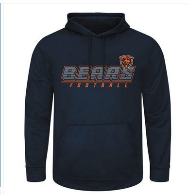 Chicago Bears Majestic Punt Return Pullover Hoodie Navy