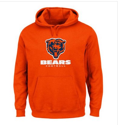 Chicago Bears Critical Victory Pullover Hoodie Orange
