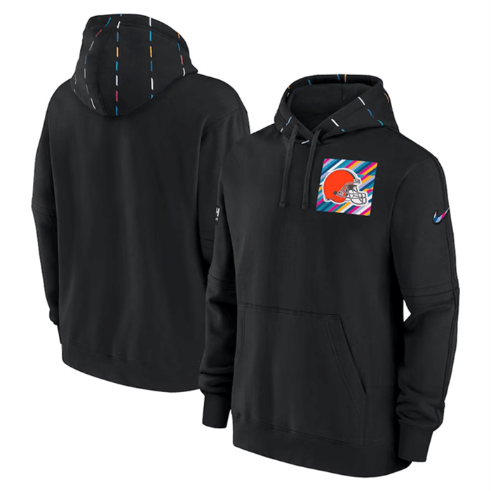 Men's Cleveland Browns Black 2023 Crucial Catch Club Pullover Hoodie Men's Cleveland Browns Black 2023 Crucial Catch Club Pullover Hoodie