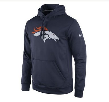 Men's Denver Broncos Nike Navy Practice Performance Pullover Hoodie Men's Denver Broncos Nike Navy Practice Performance Pullover Hoodie