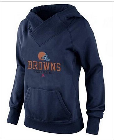 Women's Cleveland Browns Big & Tall Critical Victory Pullover Hoodie Navy Blue Women's Cleveland Browns Big & Tall Critical Victory Pullover Hoodie Navy Blue