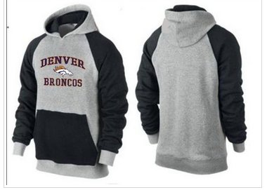 Denver Broncos Heart & Soul Pullover Hoodie Grey & Black Denver Broncos Heart & Soul Pullover Hoodie Grey & Black