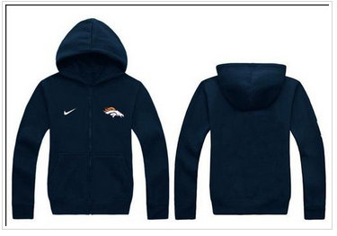 New Denver Broncos Authentic Logo Hoodie Navy Blue