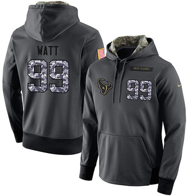 NFL Men's Nike Houston Texans #99 J.J. Watt Stitched Black Anthracite Salute to Service Player Performance Hoodie NFL Men's Nike Houston Texans #99 J.J. Watt Stitched Black Anthracite Salute to Service Player Performance Hoodie