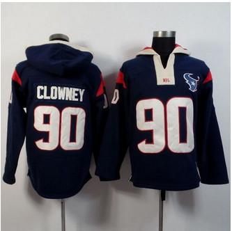Houston Texans #90 Jadeveon Clowney Navy Blue Player Winning Method Pullover NFL Hoodie Houston Texans #90 Jadeveon Clowney Navy Blue Player Winning Method Pullover NFL Hoodie