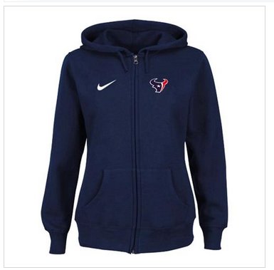 Women's NEW Houston Texans Ladies Tailgater Full Zip Hoodie Blue