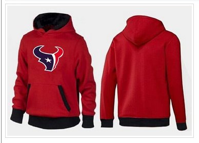 Houston Texans Logo Pullover Hoodie Red & Black Houston Texans Logo Pullover Hoodie Red & Black