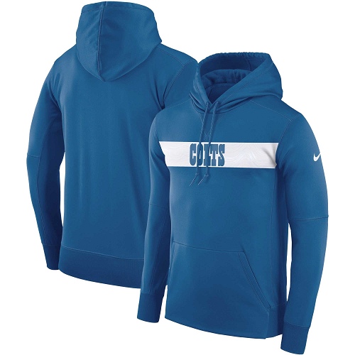 Men's Indianapolis Colts Nike Royal Sideline Team Performance Pullover Hoodie Men's Indianapolis Colts Nike Royal Sideline Team Performance Pullover Hoodie