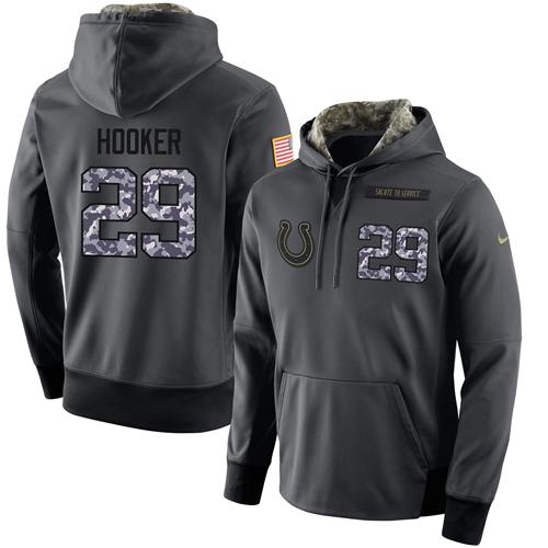 NFL Men's Nike Indianapolis Colts #29 Malik Hooker Stitched Black Anthracite Salute to Service Player Performance Hoodie NFL Men's Nike Indianapolis Colts #29 Malik Hooker Stitched Black Anthracite Salute to Service Player Performance Hoodie