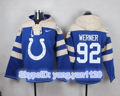 Nike Colts #92 Bjoern Werner Royal Blue Player Pullover NFL Hoodie Nike Colts #92 Bjoern Werner Royal Blue Player Pullover NFL Hoodie