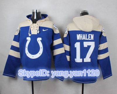 Nike Colts #17 Griff Whalen Royal Blue Player Pullover NFL Hoodie Nike Colts #17 Griff Whalen Royal Blue Player Pullover NFL Hoodie