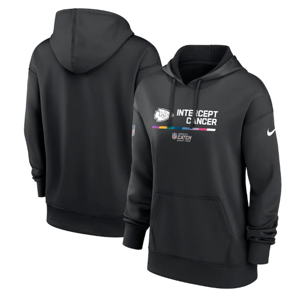 Women's Kansas City Chiefs 2022 Black NFL Crucial Catch Therma Performance Pullover Hoodie(Run Small) Women's Kansas City Chiefs 2022 Black NFL Crucial Catch Therma Performance Pullover Hoodie(Run Small)