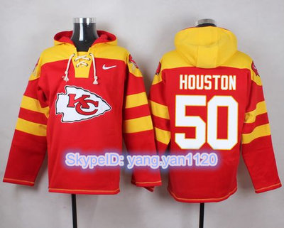 Nike Chiefs #50 Justin Houston Red Player Pullover NFL Hoodie Nike Chiefs #50 Justin Houston Red Player Pullover NFL Hoodie