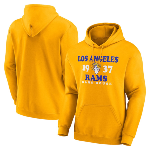 Men's Los Angeles Rams Gold Fierce Competitor Pullover Hoodie Men's Los Angeles Rams Gold Fierce Competitor Pullover Hoodie