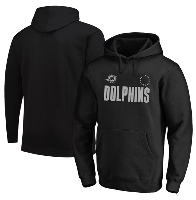 Men's Miami Dolphins Black Big & Tall Chip Shot Hoodie Men's Miami Dolphins Black Big & Tall Chip Shot Hoodie