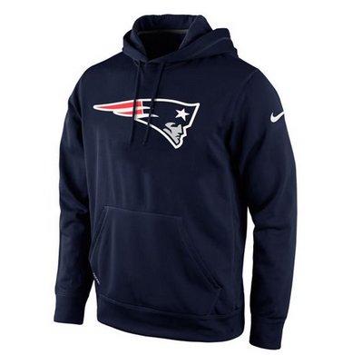 New England Patriots Nike KO Logo Essential Hoodie Navy Blue