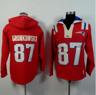 New England Patriots #87 Rob Gronkowski Red Player Winning Method Pullover NFL Hoodie New England Patriots #87 Rob Gronkowski Red Player Winning Method Pullover NFL Hoodie